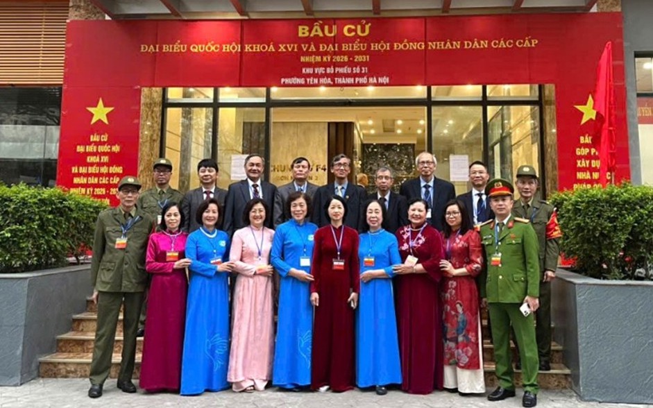 Giữ vững bình yên Ngày hội non sông, Công an phường Yên Hòa bảo đảm tuyệt đối an ninh, an toàn Ngày bầu cử