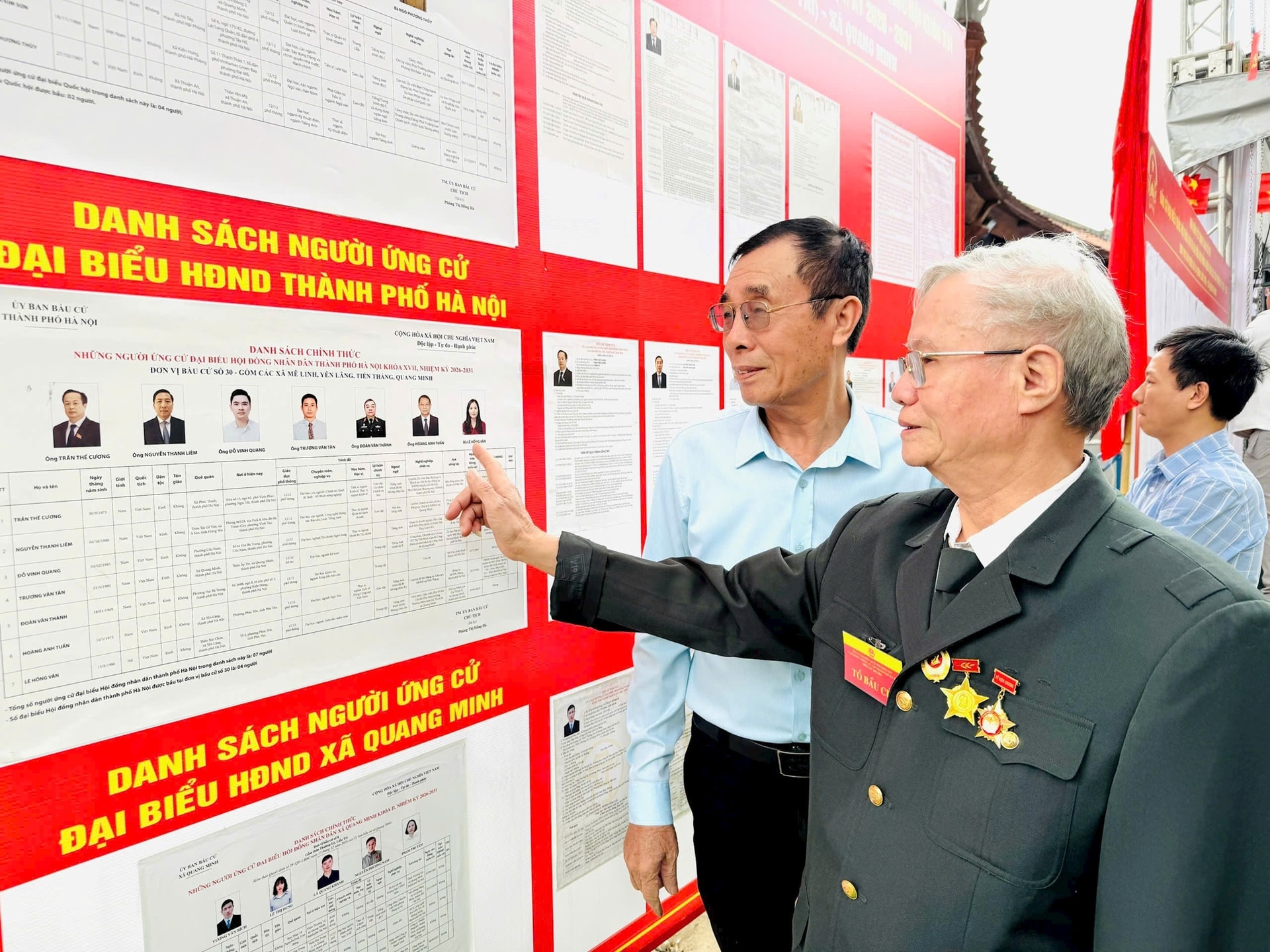 Khu vực bỏ phiếu số 29 xã Quang Minh sẵn sàng cho ngày hội bầu cử- Ảnh 1.