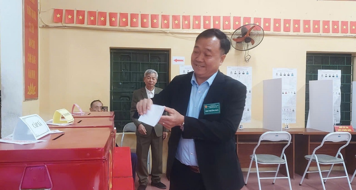 Toàn cảnh không khí bầu cử tại 126 xã, phường của Hà Nội- Ảnh 32.