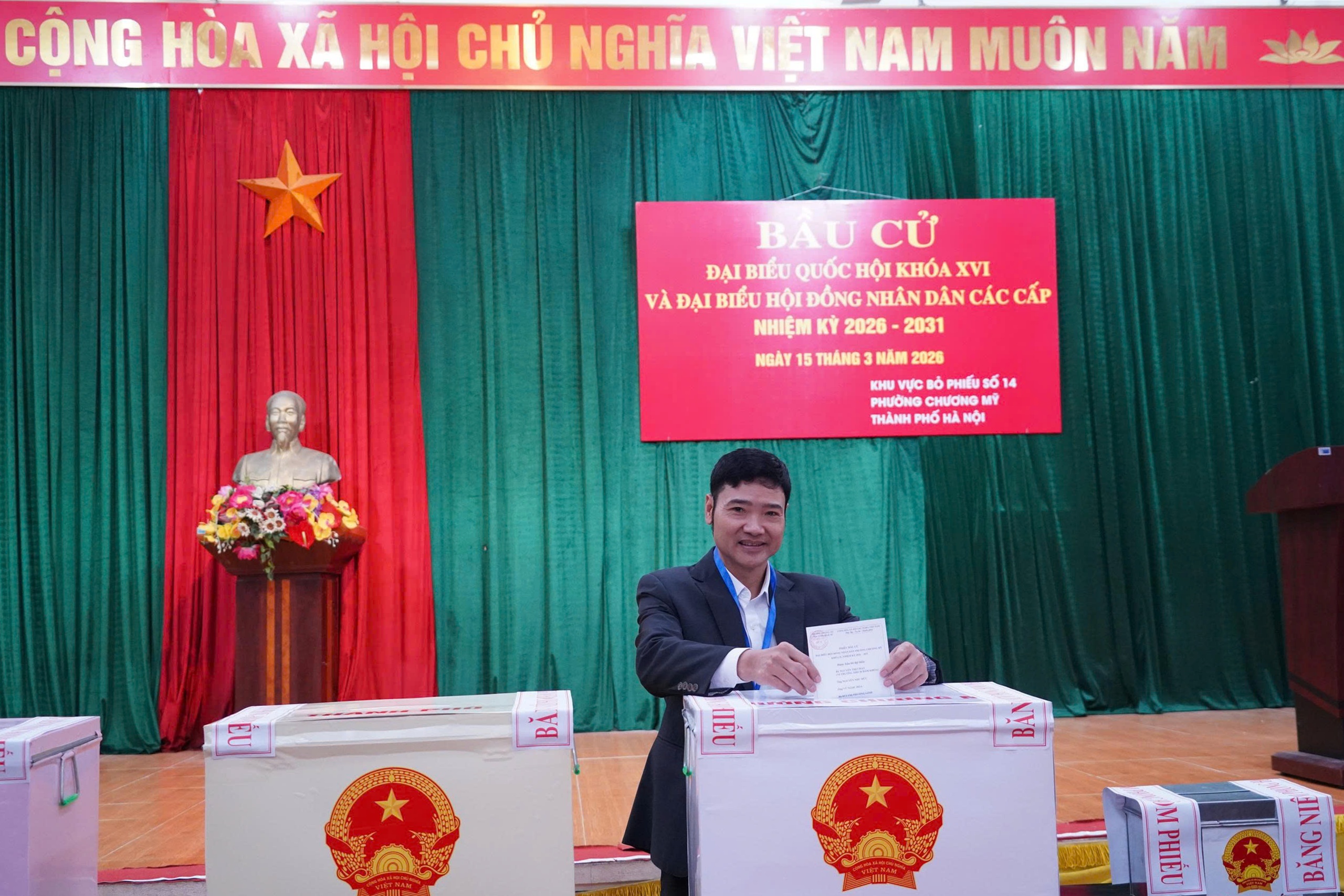 Cử tri phường Chương Mỹ hân hoan đi bầu cử đại biểu Quốc hội khóa XVI và đại biểu HĐND các cấp, nhiệm kỳ 2026 - 2031- Ảnh 4.