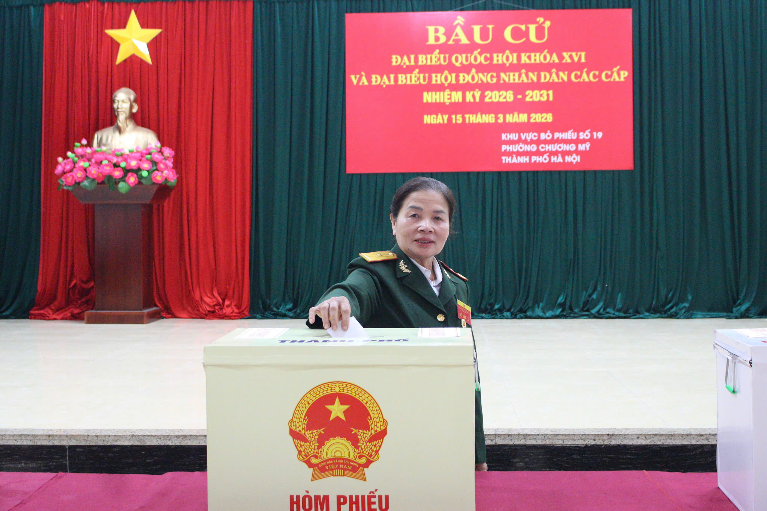 Cử tri phường Chương Mỹ hân hoan đi bầu cử đại biểu Quốc hội khóa XVI và đại biểu HĐND các cấp, nhiệm kỳ 2026 - 2031- Ảnh 31.