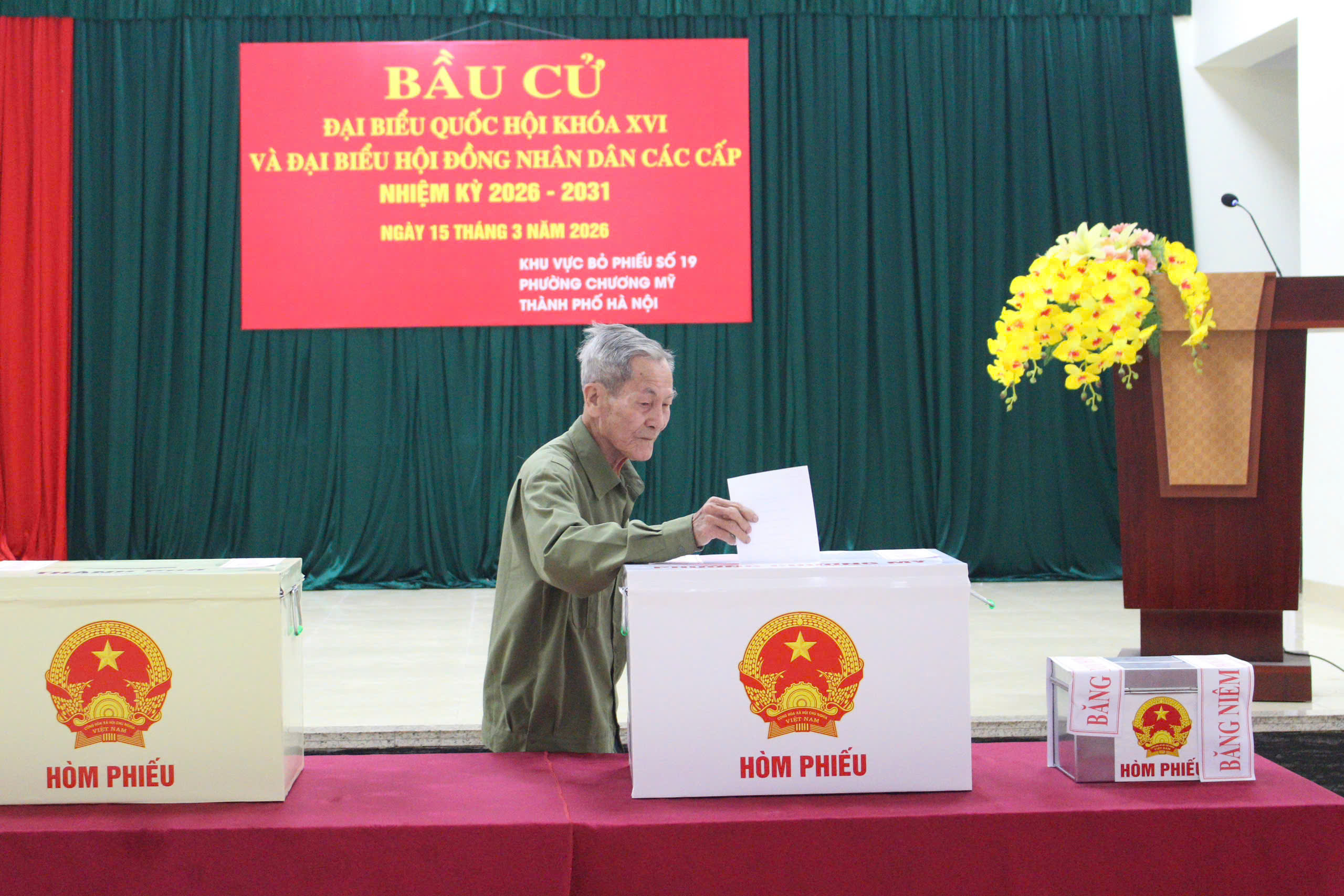 Cử tri phường Chương Mỹ hân hoan đi bầu cử đại biểu Quốc hội khóa XVI và đại biểu HĐND các cấp, nhiệm kỳ 2026 - 2031- Ảnh 34.