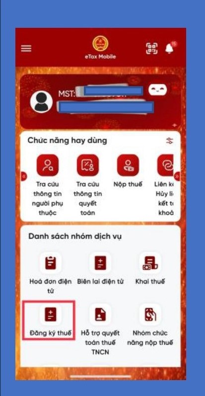 Hướng dẫn cập nhật thông tin đăng ký thuế trên Etax Mobile- Ảnh 1.