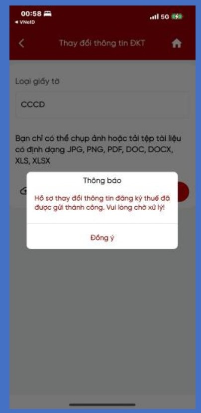 Hướng dẫn cập nhật thông tin đăng ký thuế trên Etax Mobile- Ảnh 6.