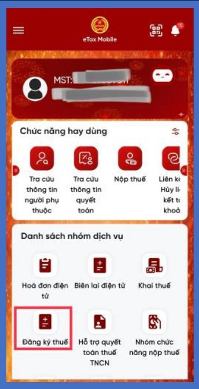 Hướng dẫn cập nhật thông tin người phụ thuộc trên Etax Mobile- Ảnh 1.