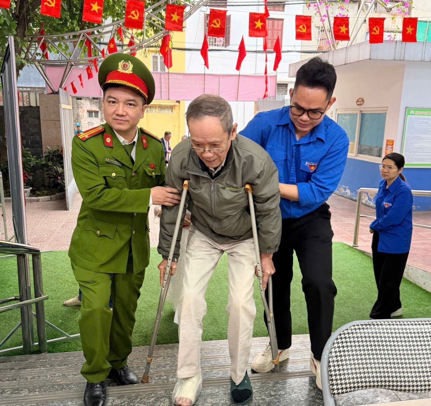 Khương Đình tổ chức thành công ngày hội bầu cử của toàn dân- Ảnh 3.