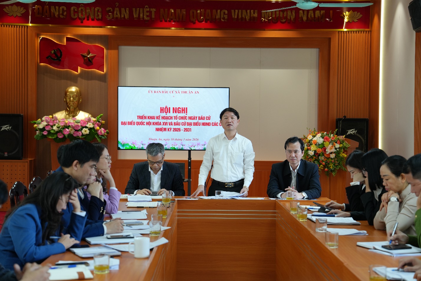 Cử tri xã Thuận An hoàn thành bỏ phiếu bầu cử đại biểu Quốc hội khóa XVI và đại biểu HĐND các cấp nhiệm kỳ 2026 - 2031- Ảnh 2.