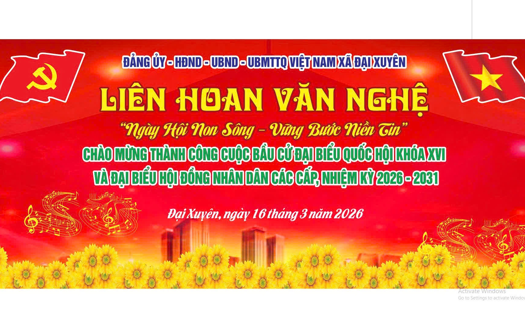 Liên hoan văn nghệ “Ngày hội non sông – Vững bước niềm tin”