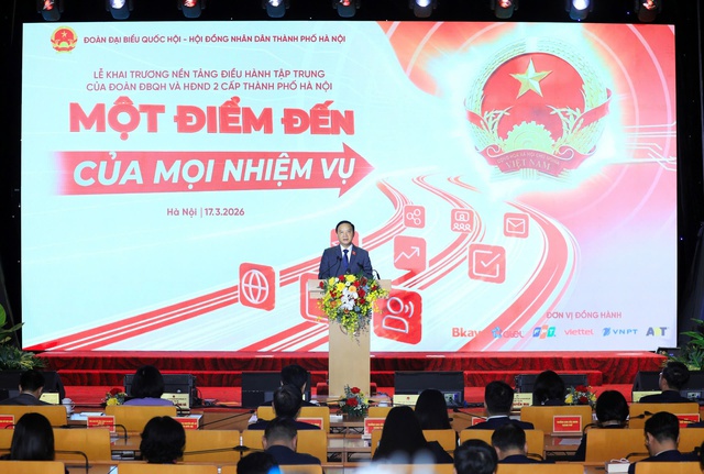 Hòa Lạc tham dự Lễ khai trương Nền tảng điều hành tập trung của Đoàn ĐBQH và HĐND TP Hà Nội- Ảnh 4.