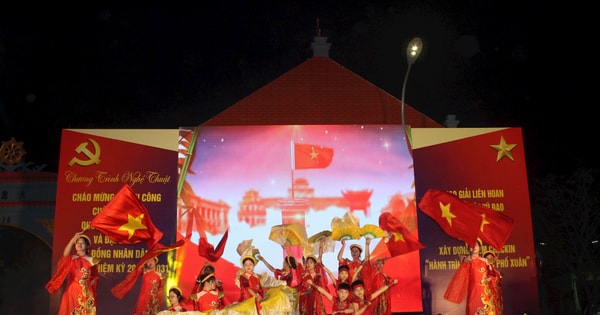 Định Công rộn ràng đêm nghệ thuật chào mừng thành công cuộc bầu cử