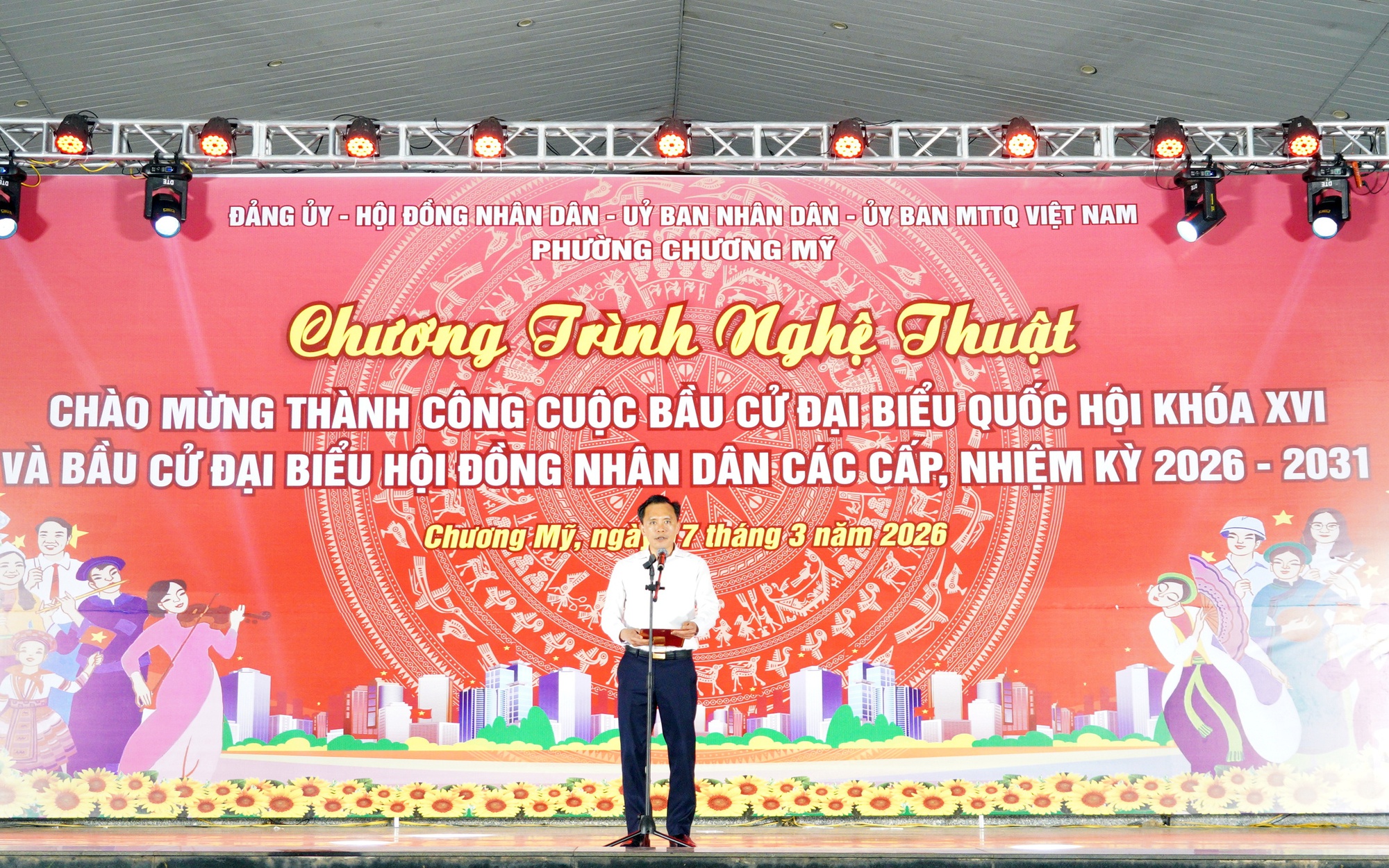 Phường Chương Mỹ chào mừng thành công cuộc bầu cử đại biểu Quốc hội khóa XVI và bầu cử đại biểu HĐND các cấp, nhiệm kỳ 2026–2031