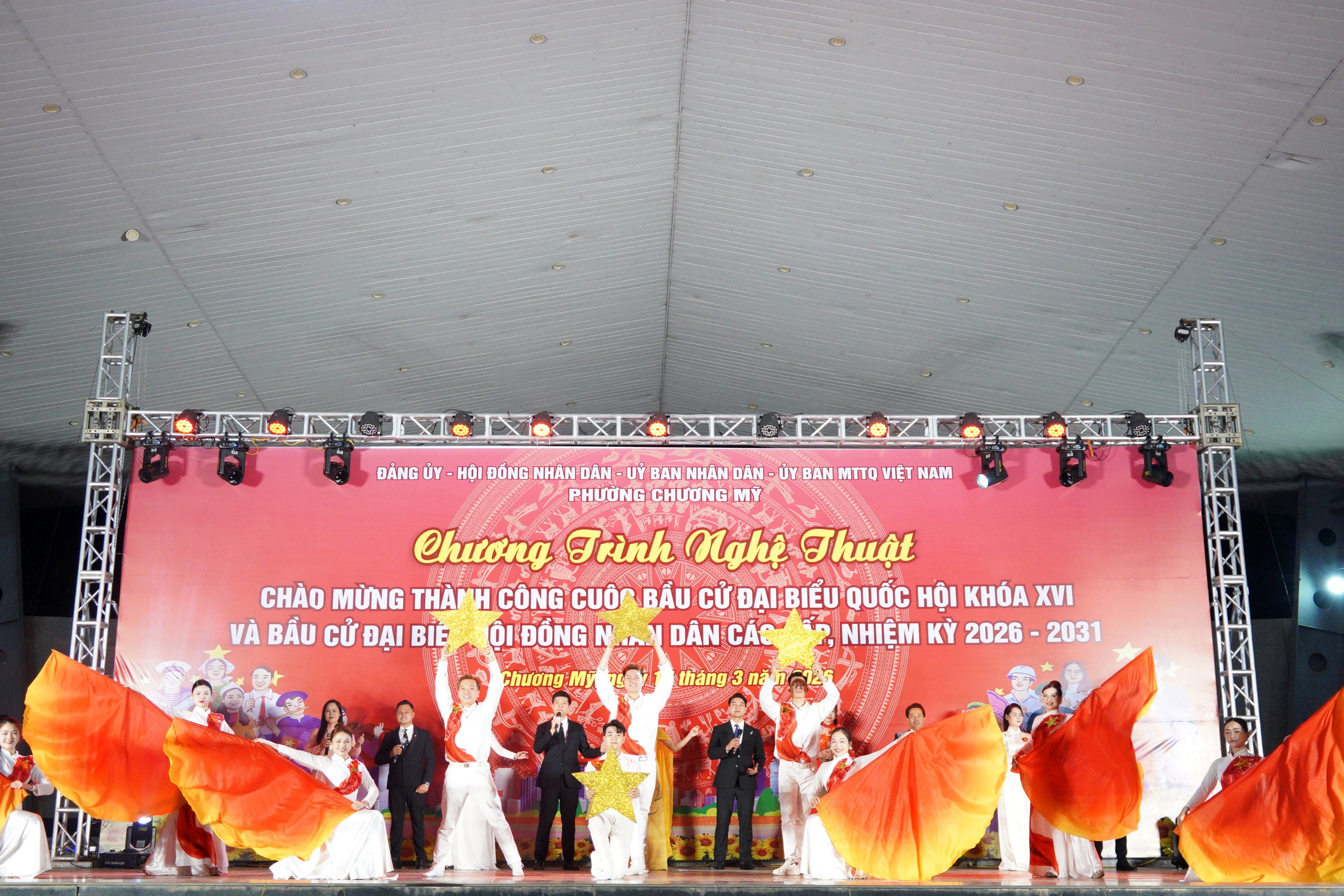 Phường Chương Mỹ chào mừng thành công cuộc bầu cử đại biểu Quốc hội khóa XVI và bầu cử đại biểu HĐND các cấp, nhiệm kỳ 2026–2031- Ảnh 2.