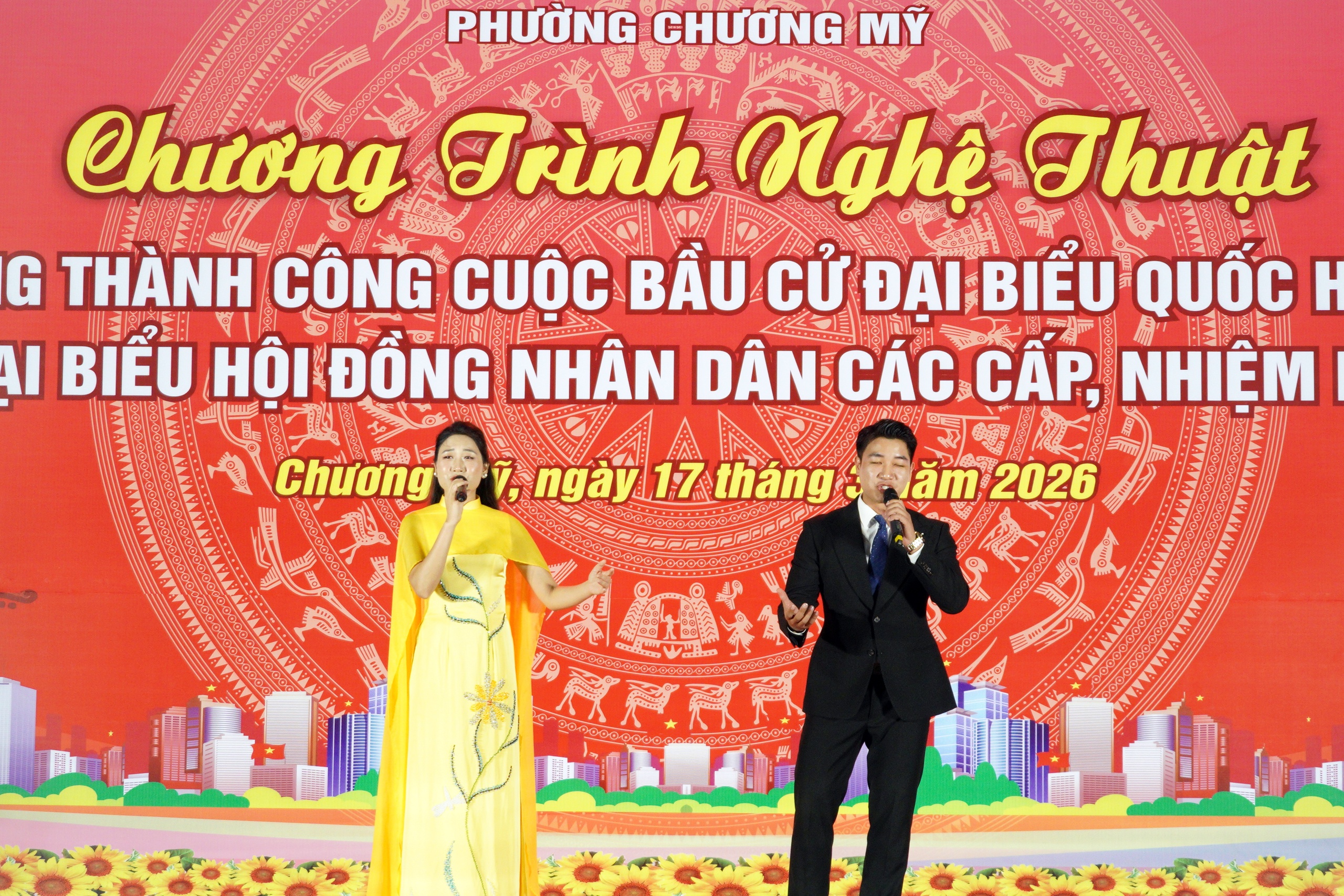 Phường Chương Mỹ chào mừng thành công cuộc bầu cử đại biểu Quốc hội khóa XVI và bầu cử đại biểu HĐND các cấp, nhiệm kỳ 2026–2031- Ảnh 4.