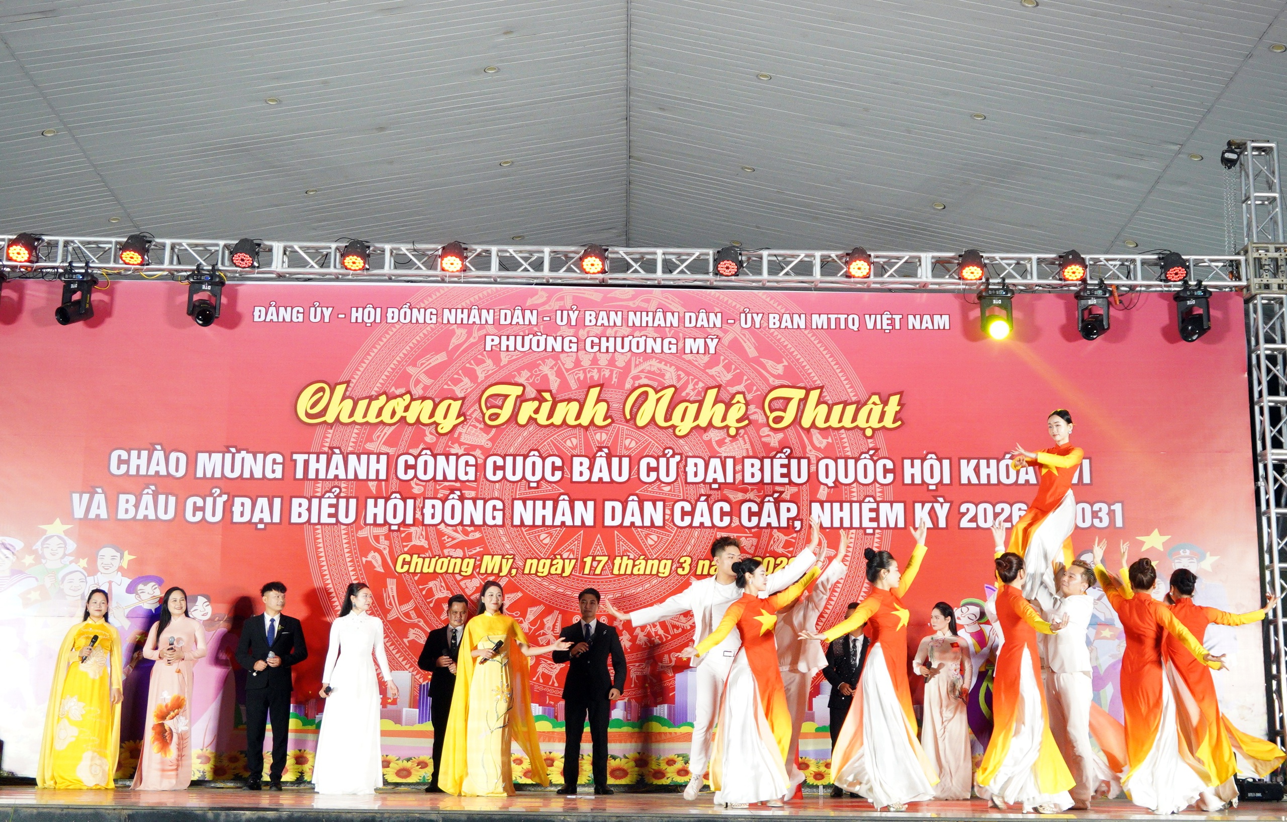 Phường Chương Mỹ chào mừng thành công cuộc bầu cử đại biểu Quốc hội khóa XVI và bầu cử đại biểu HĐND các cấp, nhiệm kỳ 2026–2031- Ảnh 9.