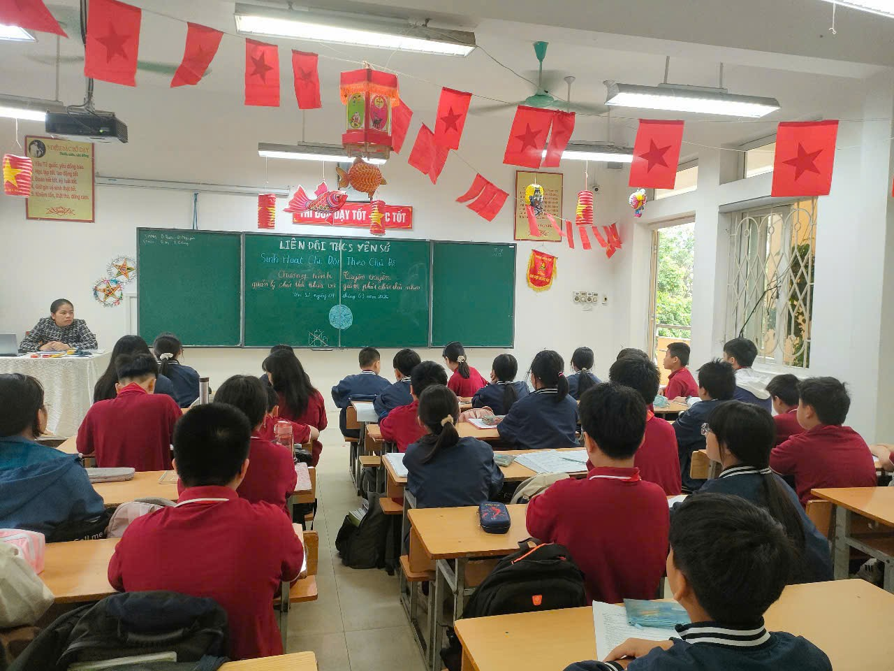 TRƯỜNG THCS YÊN SỞ TỔ CHỨC CHƯƠNG TRÌNH TRUYÊN TRUYỀN QUẢN LÝ CHẤT THẢI NHỰA VÀ GIẢM RÁC THẢI NHỰA- Ảnh 1.