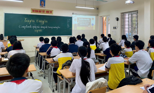 TRƯỜNG THCS THỊNH LIỆT TÍCH CỰC LAN TỎA VĂN HÓA ỨNG XỬ, XÂY DỰNG "TRƯỜNG HỌC HẠNH PHÚC"- Ảnh 1.