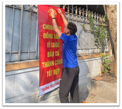 CHI ĐOÀN TRƯỜNG THCS THỊNH LIỆT TỔ CHỨC RA QUÂN HƯỞNG ỨNG NGÀY BẦU CỬ ĐẠI BIỂU QUỐC HỘI KHÓA XVI VÀ ĐẠI BIỂU HĐND CÁC CẤP NHIỆM KỲ 2026–2031- Ảnh 5.