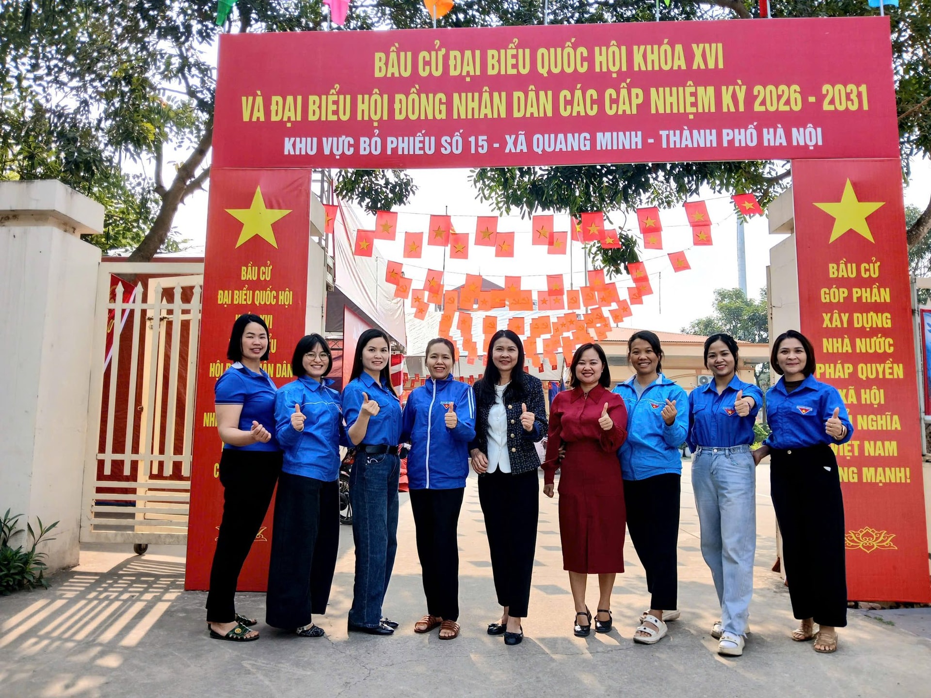 Tuổi trẻ xã Quang Minh hướng về ngày hội non sông- Ảnh 4.