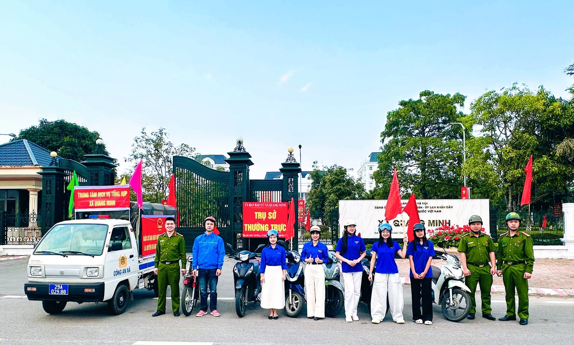 Tuổi trẻ xã Quang Minh hướng về ngày hội non sông- Ảnh 1.