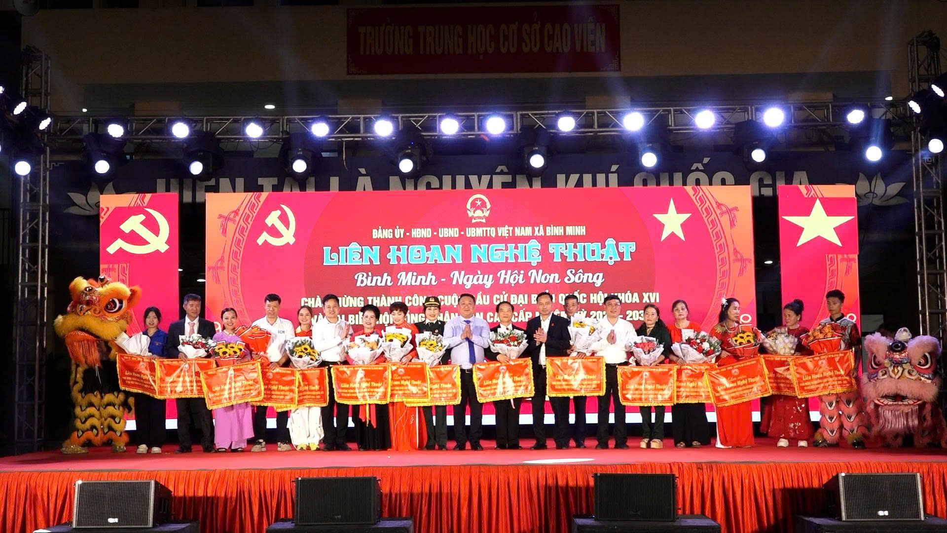 Xã Bình Minh tổ chức chương trình liên hoan nghệ thuật chào mừng thành công ngày bầu cử