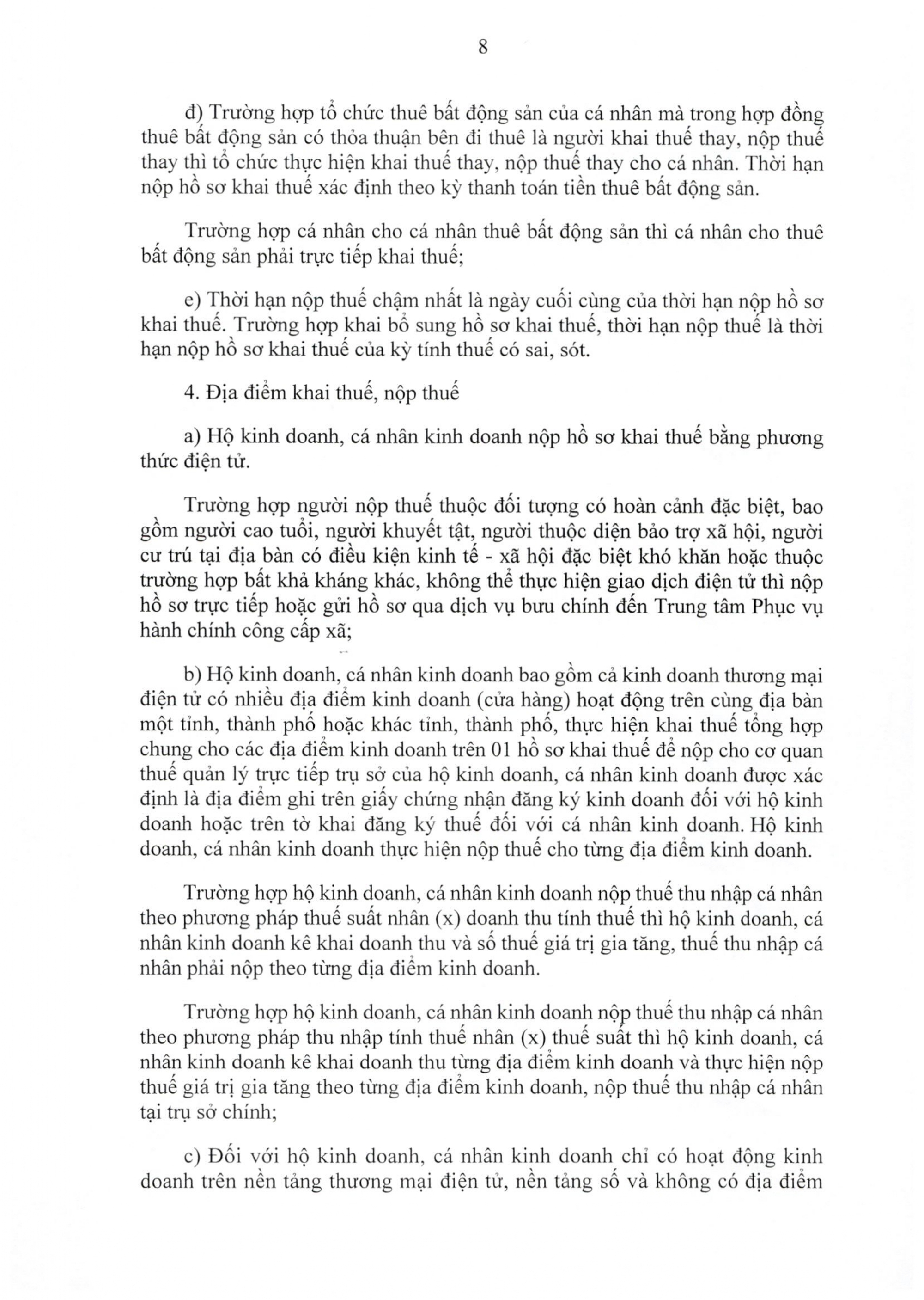 TOÀN VĂN: Nghị định 68/2026/NĐ-CP quy định chính sách thuế, quản lý thuế với hộ kinh doanh- Ảnh 8.