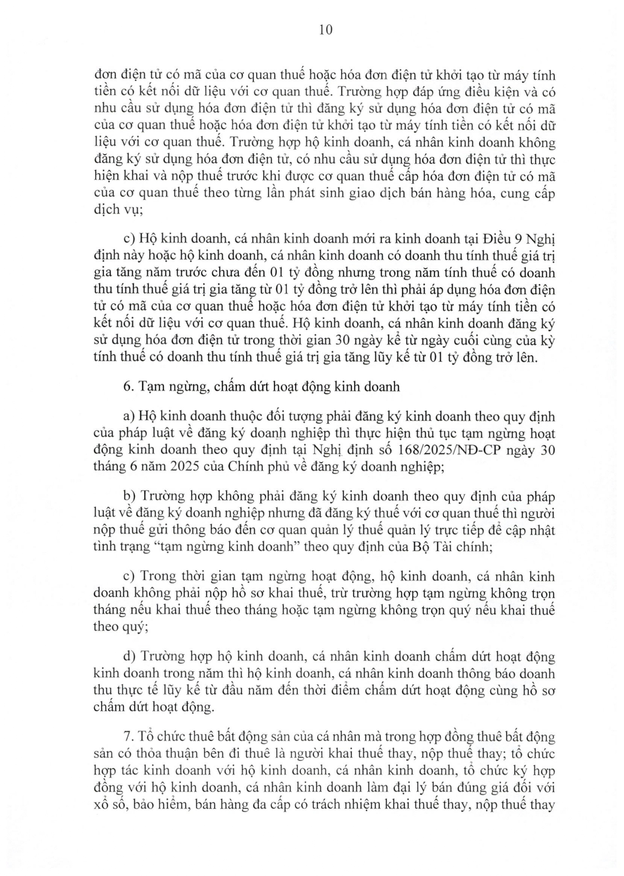 TOÀN VĂN: Nghị định 68/2026/NĐ-CP quy định chính sách thuế, quản lý thuế với hộ kinh doanh- Ảnh 10.