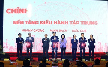Hoài Đức: kết nối trực tuyến lễ khai trương nền tảng điều hành tập trung 