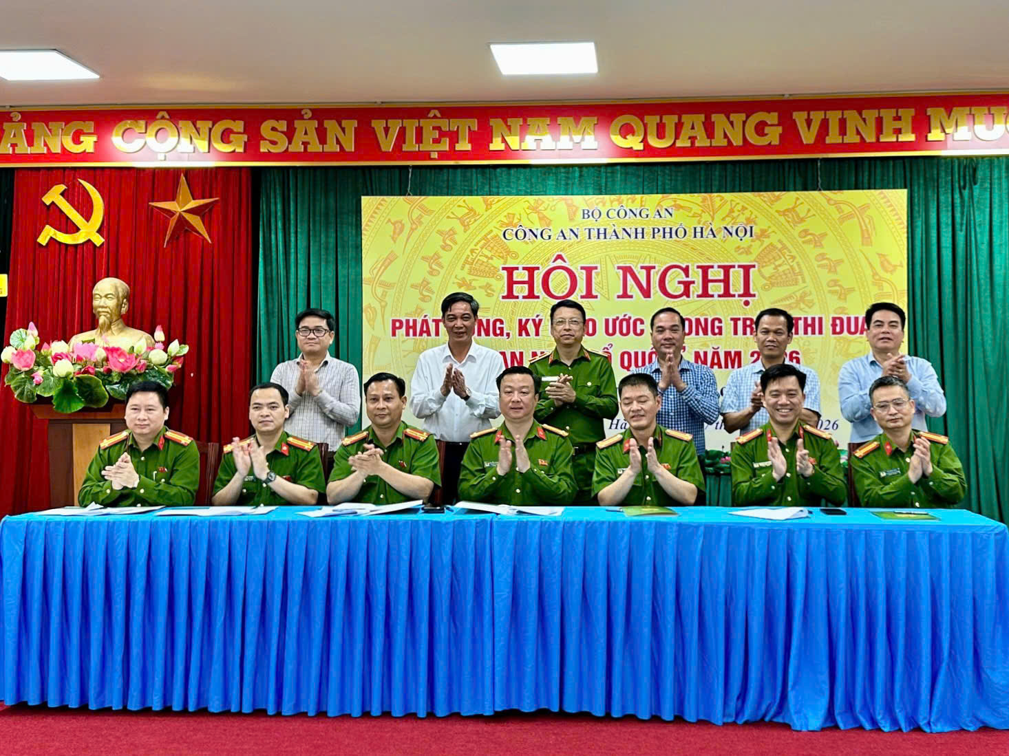 Cụm thi đua số 19-Phát động, ký giao ước phong trào thi đua “Vì an ninh Tổ quốc” năm 2026- Ảnh 1.