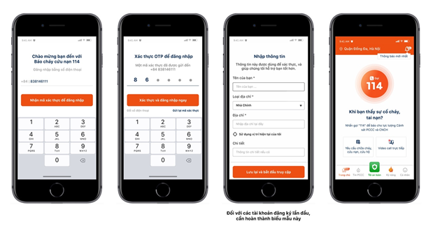 Hướng dẫn cài đặt và sử dụng app "Báo cháy 114"- Ảnh 2.