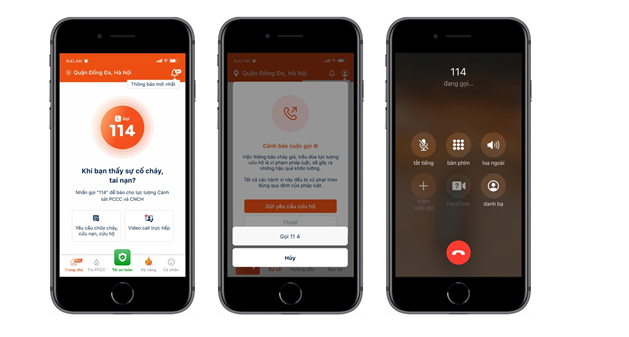 Hướng dẫn cài đặt và sử dụng app "Báo cháy 114"- Ảnh 3.