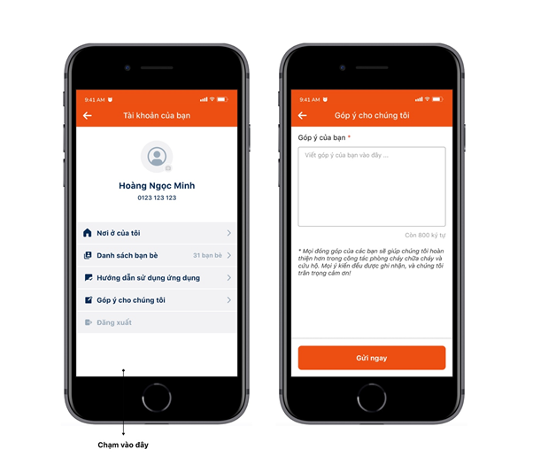 Hướng dẫn cài đặt và sử dụng app "Báo cháy 114"- Ảnh 11.