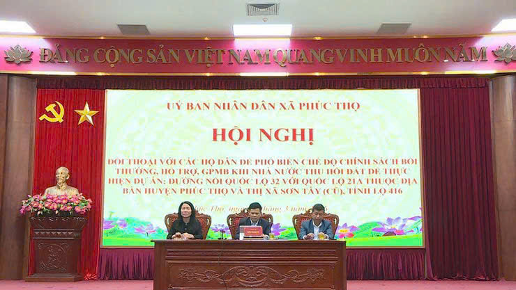 Phúc Thọ quyết liệt giải phóng mặt bằng dự án đường nối Quốc lộ 32 với Quốc lộ 21A (Tỉnh lộ 416)- Ảnh 6.