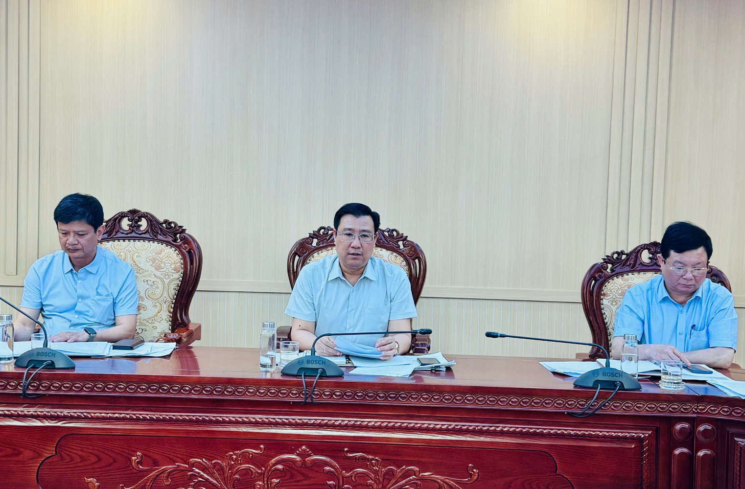 Đảng uỷ Hoài Đức tổ chức Hội nghị họp Ban Chỉ đạo bầu cử, UBBC xã nghe báo cáo kết quả công tác bầu cử đại biểu Quốc hội khóa XVI và đại biểu HĐND các cấp nhiệm kỳ 2026 - 2031 trên địa bàn xã- Ảnh 1.