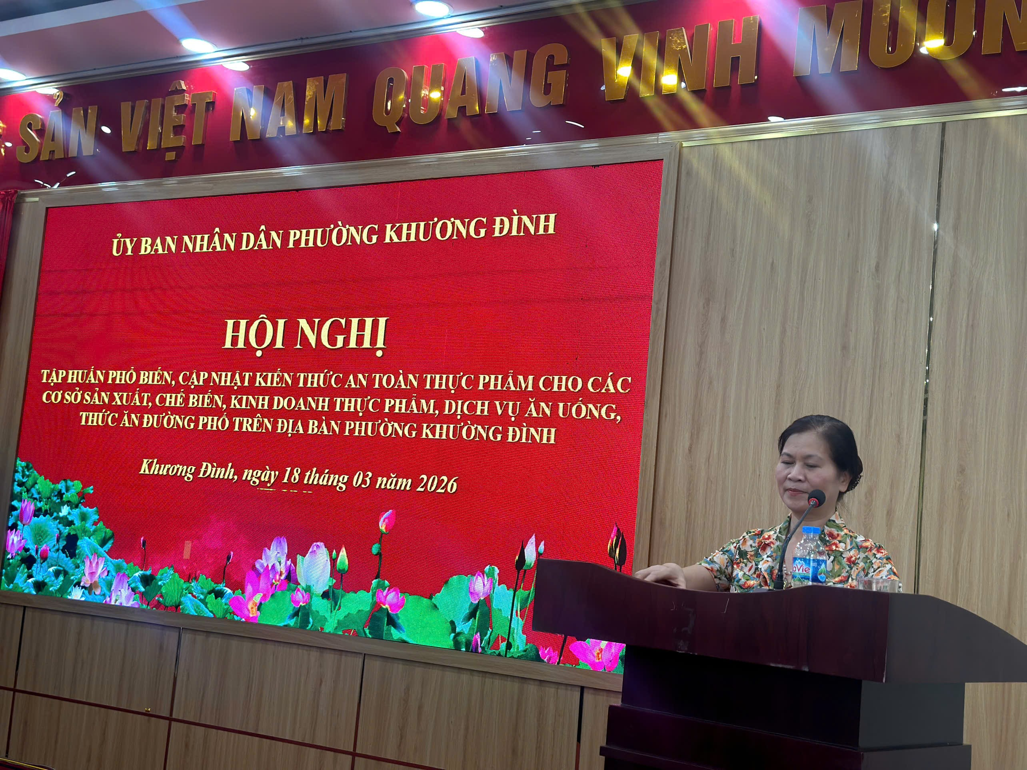 Khương Đình: Tập huấn kiến thức an toàn thực phẩm cho các cơ sở sản xuất, chế biến, kinh doanh, dịch vụ ăn uống trên địa bàn- Ảnh 2.