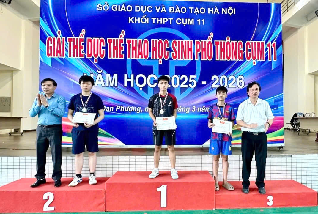 Học sinh trường THPT Hoài Đức A giành nhiều thành tích nổi bật tại giải thể dục thể thao học sinh phổ thông- Ảnh 1.