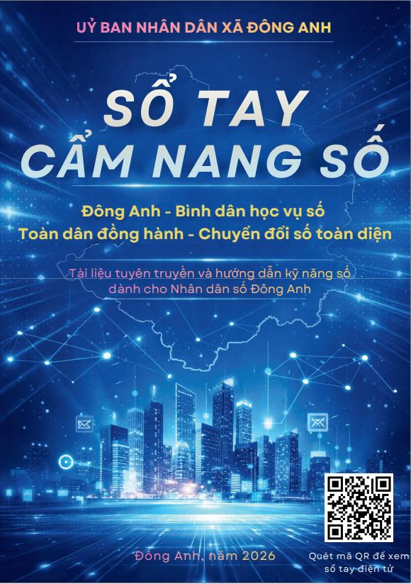 Phát hành “Sổ tay Cẩm nang số” – Đồng hành cùng Nhân dân xã Đông Anh trong chuyển đổi số- Ảnh 1.