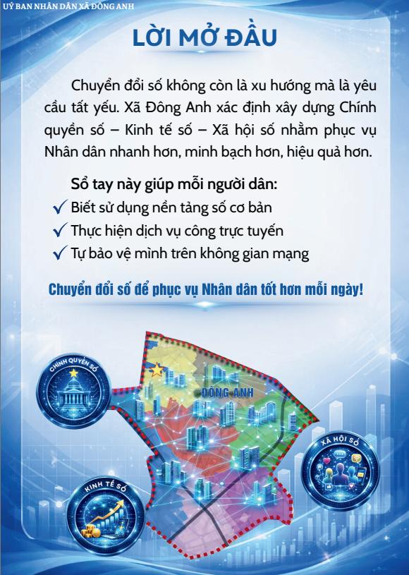 Phát hành “Sổ tay Cẩm nang số” – Đồng hành cùng Nhân dân xã Đông Anh trong chuyển đổi số- Ảnh 2.