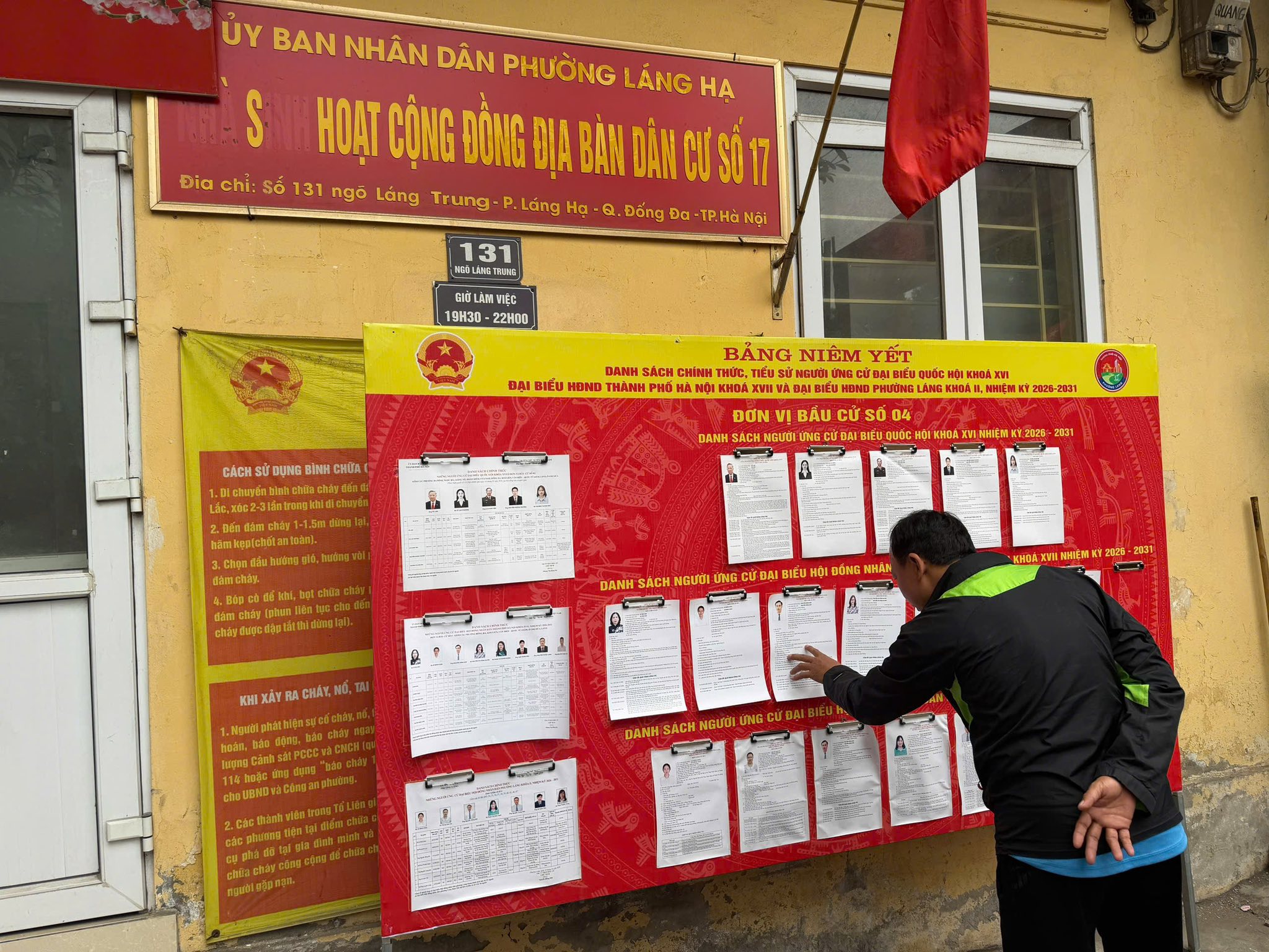 PHƯỜNG LÁNG NIÊM YẾT DANH SÁCH NGƯỜI ỨNG CỬ ĐẠI BIỂU QUỐC HỘI VÀ ĐẠI BIỂU HĐND CÁC CẤP TẠI CÁC KHU VỰC BỎ PHIẾU- Ảnh 10.