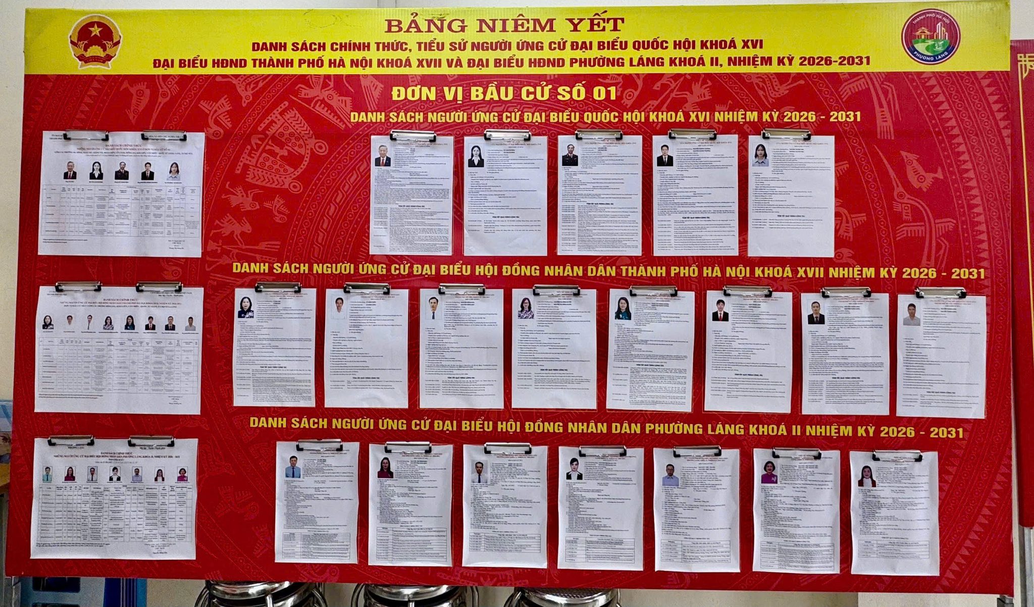 PHƯỜNG LÁNG NIÊM YẾT DANH SÁCH NGƯỜI ỨNG CỬ ĐẠI BIỂU QUỐC HỘI VÀ ĐẠI BIỂU HĐND CÁC CẤP TẠI CÁC KHU VỰC BỎ PHIẾU- Ảnh 5.