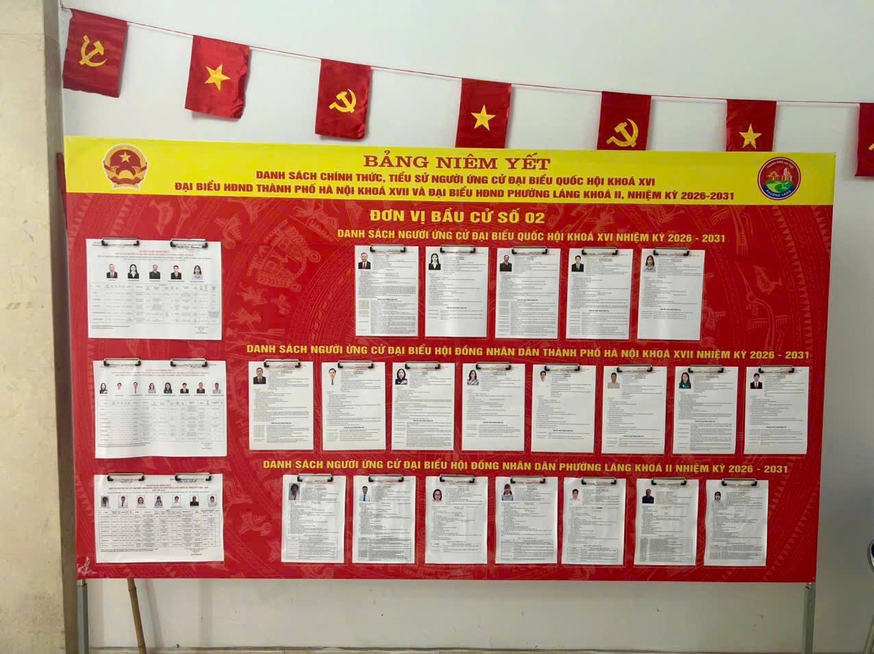 PHƯỜNG LÁNG NIÊM YẾT DANH SÁCH NGƯỜI ỨNG CỬ ĐẠI BIỂU QUỐC HỘI VÀ ĐẠI BIỂU HĐND CÁC CẤP TẠI CÁC KHU VỰC BỎ PHIẾU- Ảnh 9.