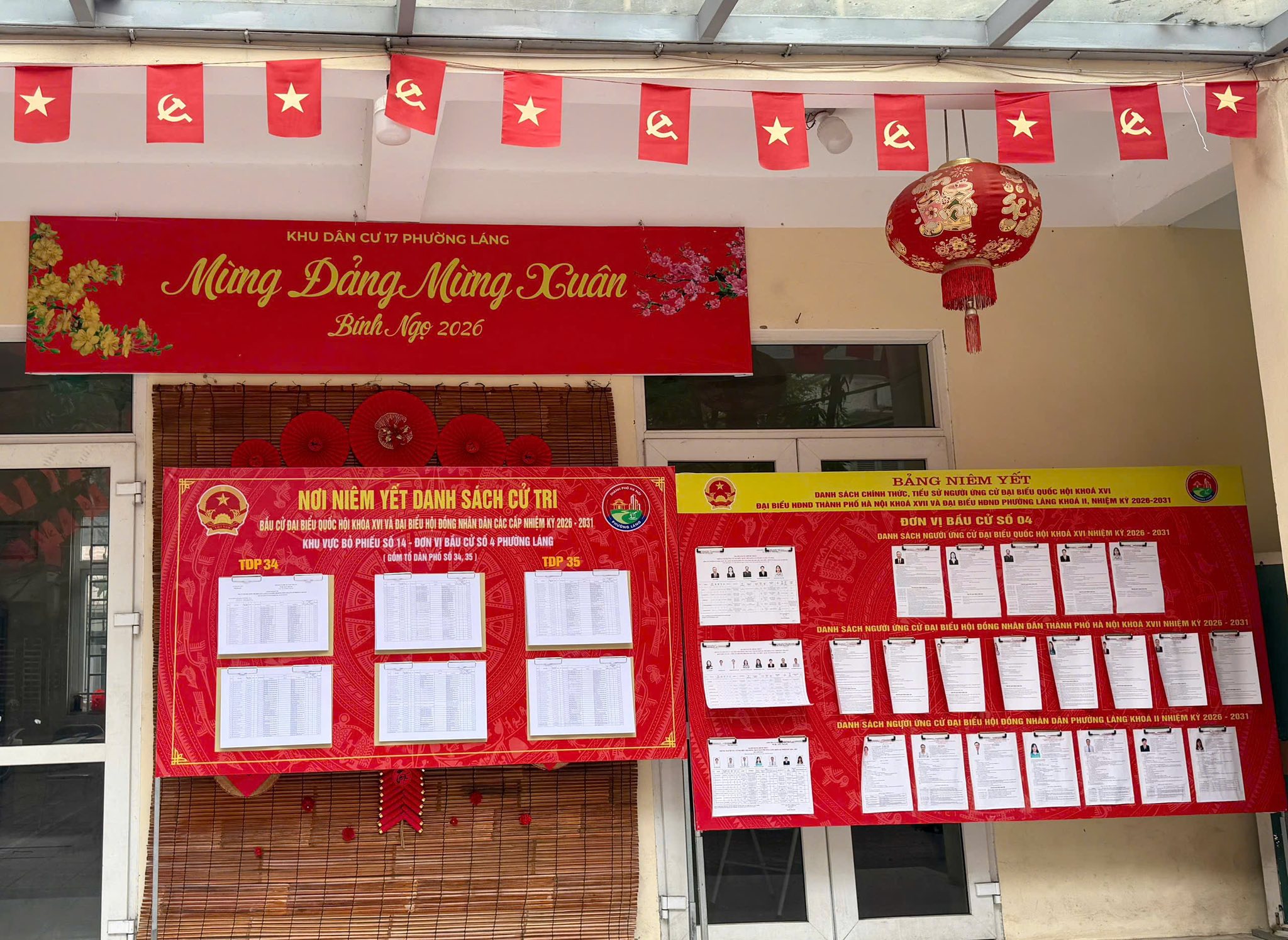 PHƯỜNG LÁNG NIÊM YẾT DANH SÁCH NGƯỜI ỨNG CỬ ĐẠI BIỂU QUỐC HỘI VÀ ĐẠI BIỂU HĐND CÁC CẤP TẠI CÁC KHU VỰC BỎ PHIẾU- Ảnh 6.