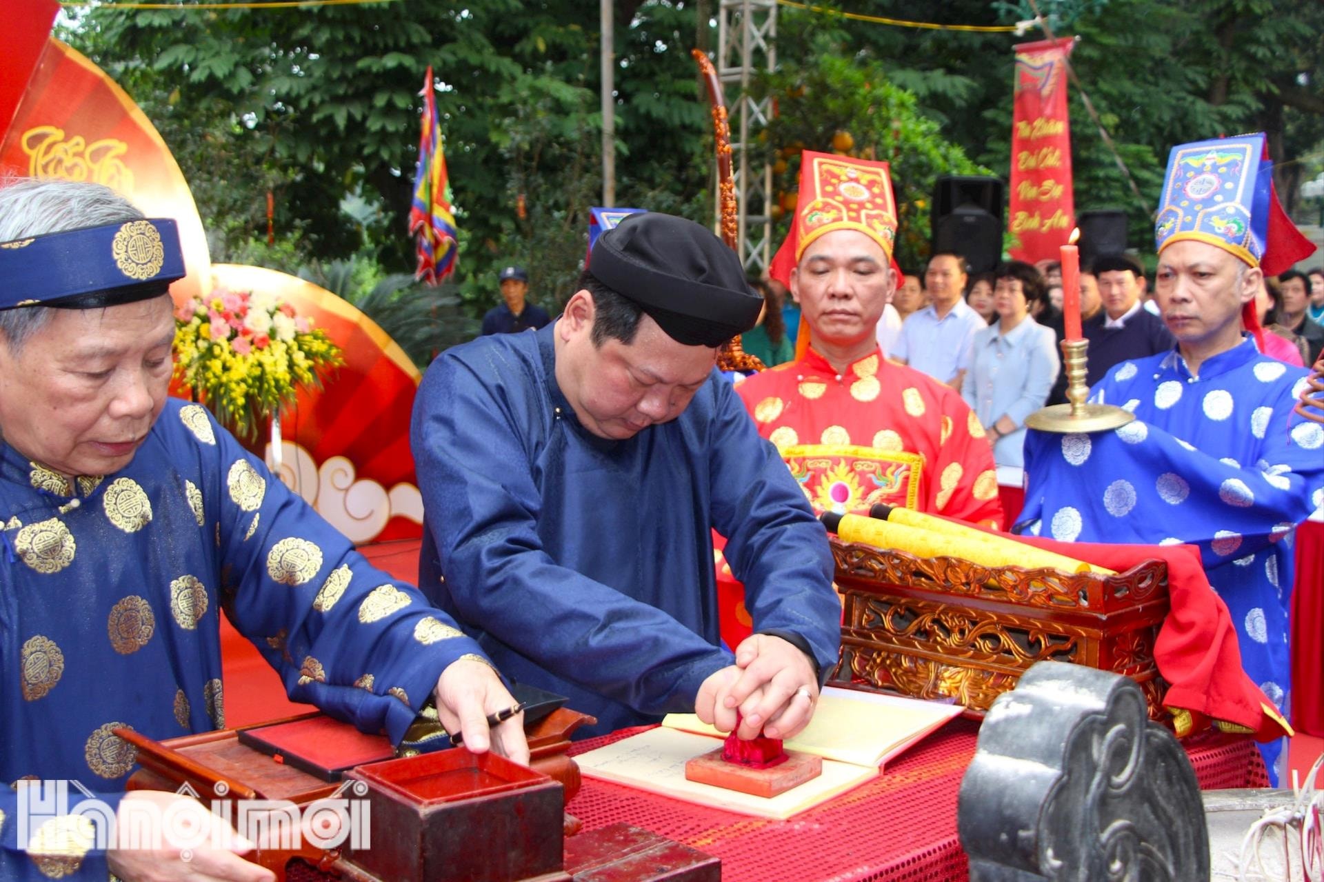 Lần đầu tiên tổ chức lễ hội khai Ấn tại đền Voi Phục- Ảnh 4.
