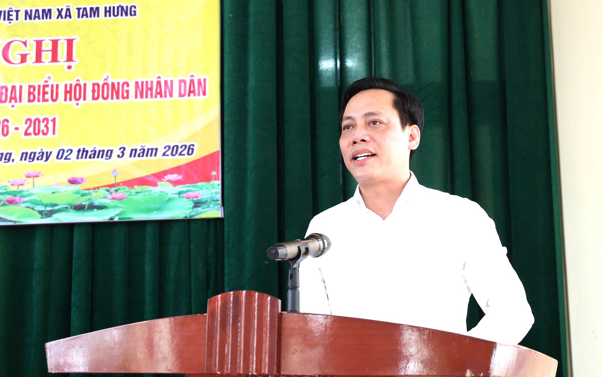 Chương trình hành động của ông Nguyễn Thu Sơn – Phó chủ tịch UBND xã Tam Hưng ứng cử đại biểu HĐND xã nhiệm kỳ 2026-2031, đơn vị bầu cử số 6