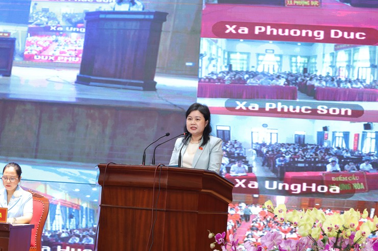 Ứng cử viên Đại biểu Quốc hội (Đơn vị bầu cử số 8) tiếp xúc cử tri báo cáo chương trình hành động và thực hiện vận động bầu cử- Ảnh 2.