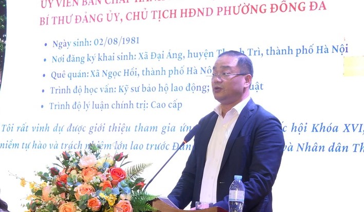 Ứng cử viên đại biểu Quốc hội khóa XVI (đơn vị số 7 thành phố Hà Nội) tiếp xúc cử tri vận động bầu cử- Ảnh 4.