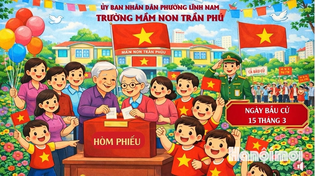 Phường Lĩnh Nam: Sáng tạo, đổi mới trong tuyên truyền bầu cử- Ảnh 2.
