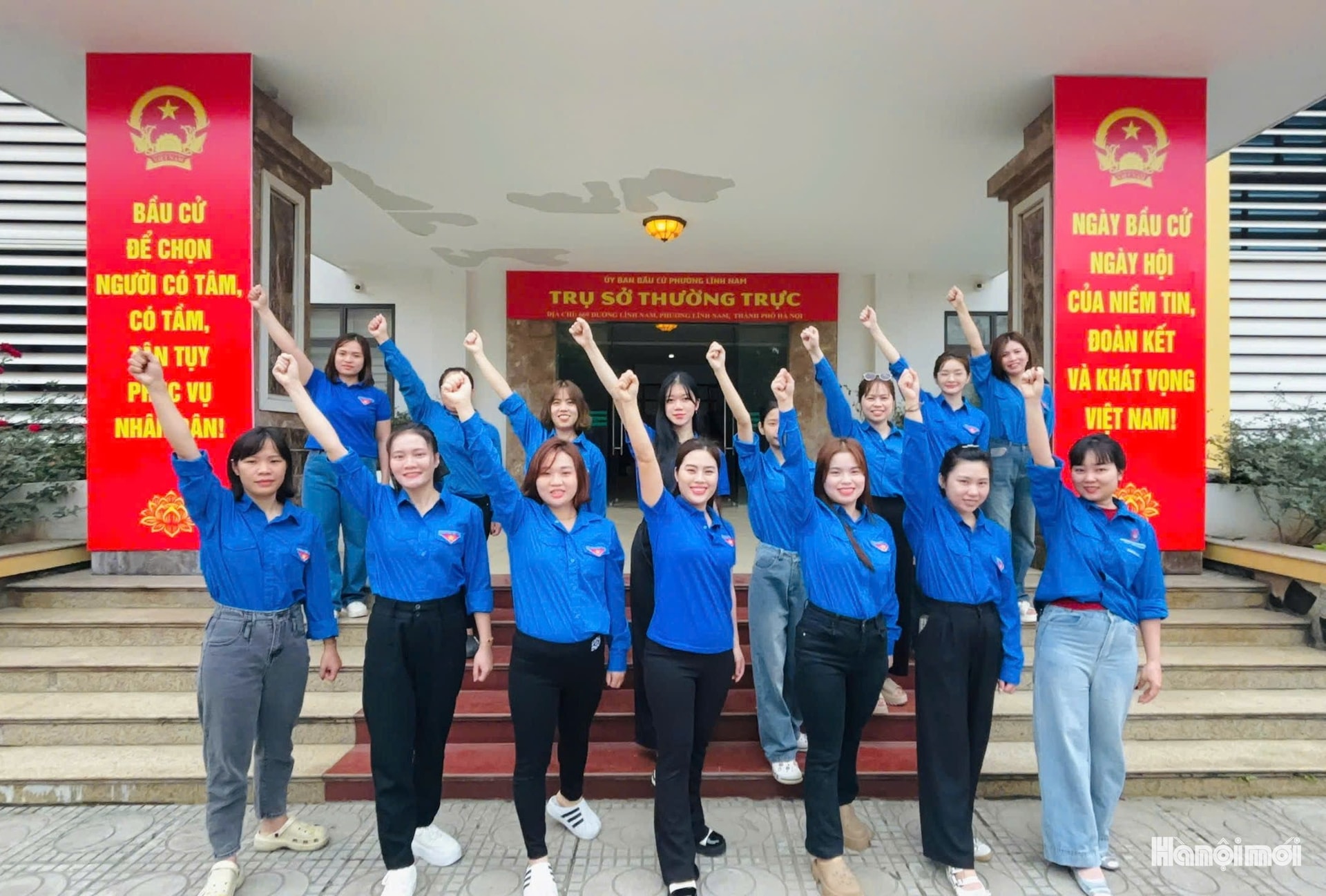 Phường Lĩnh Nam: Sáng tạo, đổi mới trong tuyên truyền bầu cử- Ảnh 1.