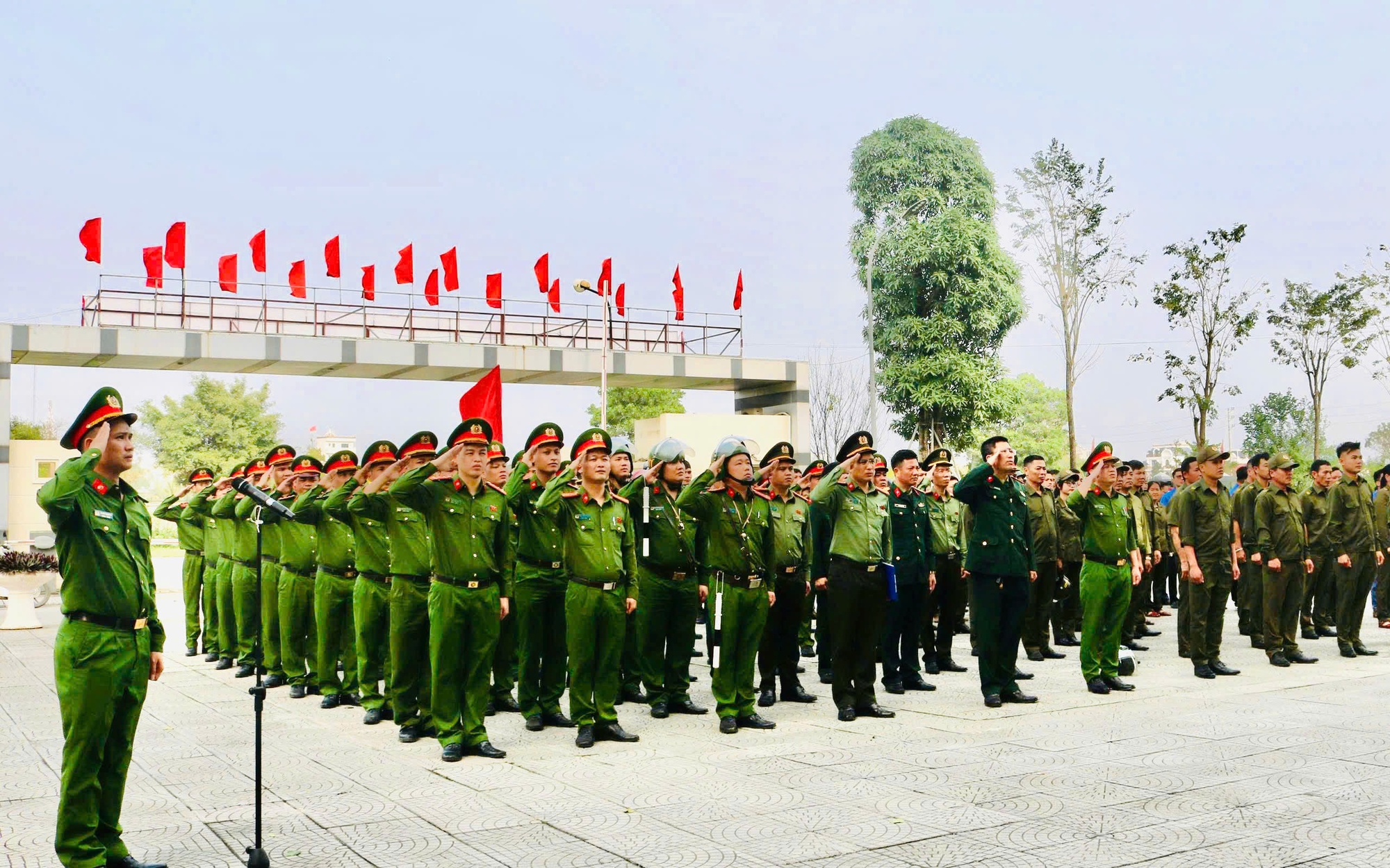 Công an xã Mỹ Đức ra quân bảo đảm an ninh trật tự phục vụ bầu cử đại biểu Quốc hội khóa XVI và đại biểu HĐND các cấp nhiệm kỳ 2026–2031
