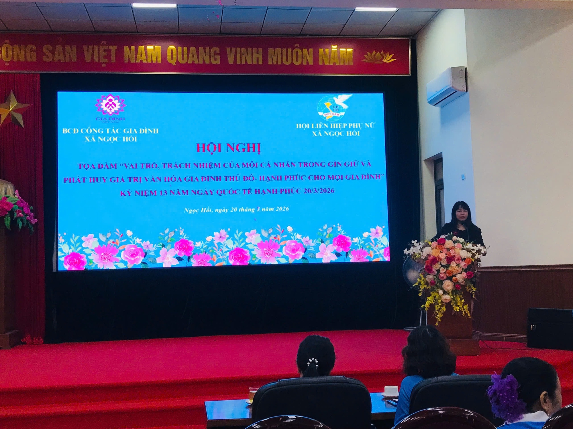 PHÁT HUY GIÁ TRỊ GIA ĐÌNH VIỆT: XÃ NGỌC HỒI KỶ NIỆM NGÀY QUỐC TẾ HẠNH PHÚC VÀ RA MẮT CLB GIA ĐÌNH VĂN MINH, HẠNH PHÚC BỀN VỮNG, TỌA ĐÀM VỀ GIỮ GÌN GIÁ TRỊ VĂN HÓA GIA ĐÌNH- Ảnh 4.