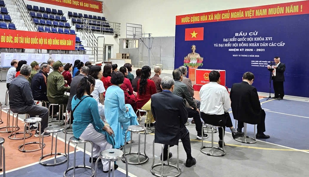 Phường Bạch Mai: 39 khu vực bỏ phiếu thực hiện nhiệm vụ nghiêm túc, đúng quy định- Ảnh 4.